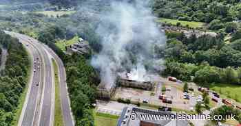 Abercynon business park fire images show scale of damage