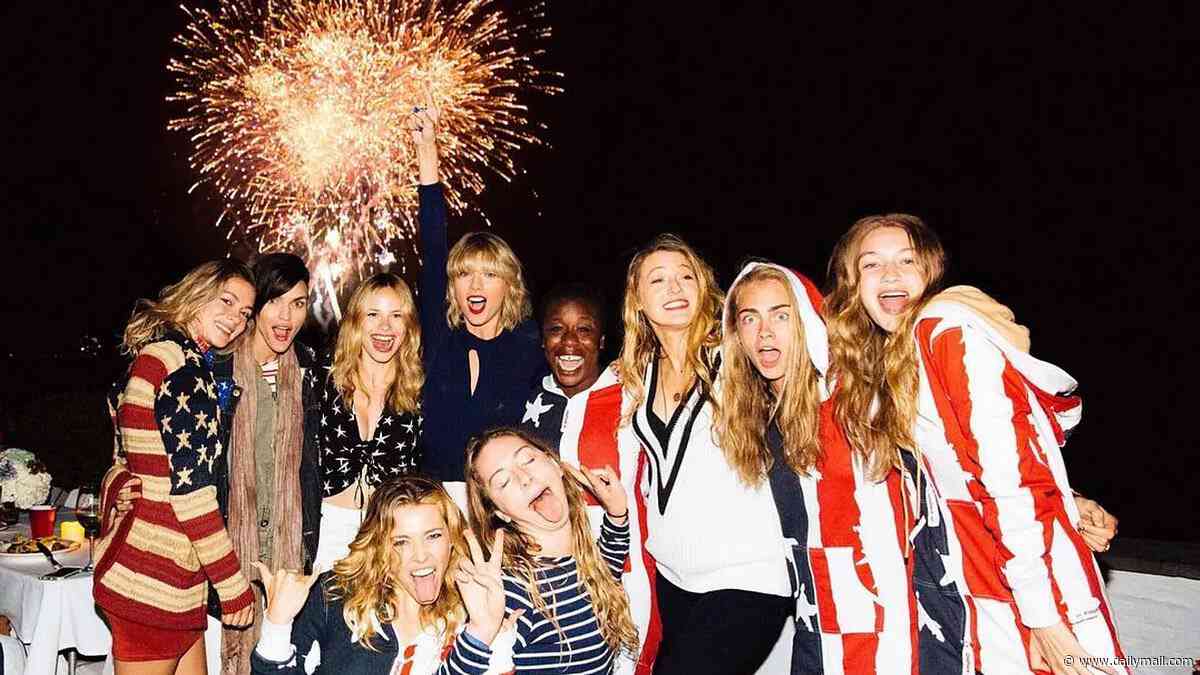 Red, white, and I do! Travis Kelce hints his and Taylor Swift's star-studded wedding could see the return of her legendary 'Taymerica' bash