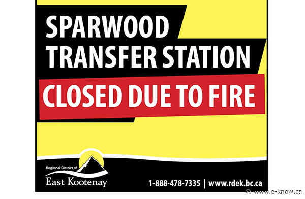 Sparwood Transfer Station re-opened after fire