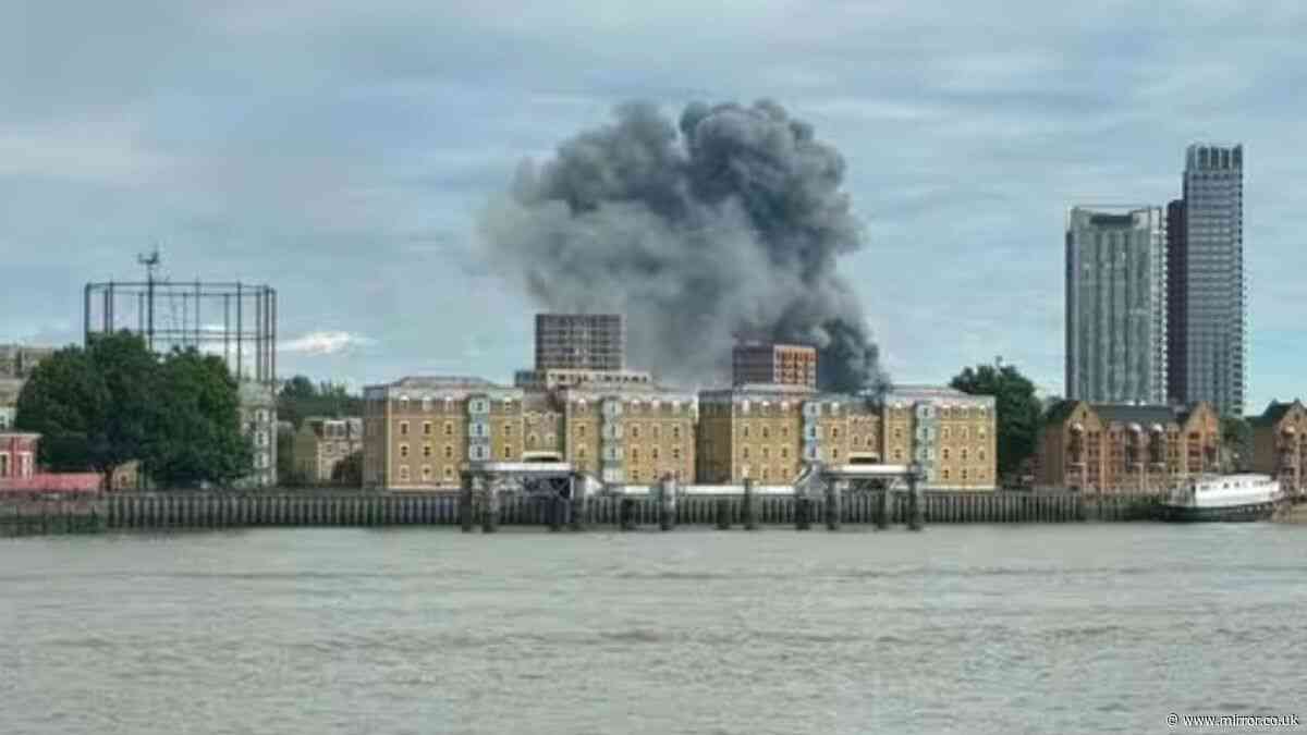 Bermondsey fire: 100 firefighters called to tackle massive blaze at recycling plant