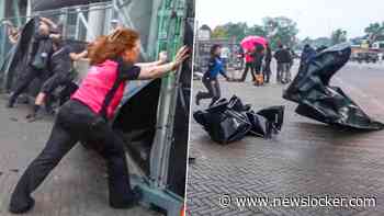 Noodweer boven GelreDome: festivaldoeken met spoed verwijderd