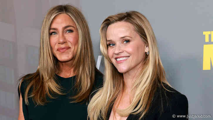 Jennifer Aniston & Reese Witherspoon Hold Hands as They Arrive at ‘The Morning Show’ FYC Event