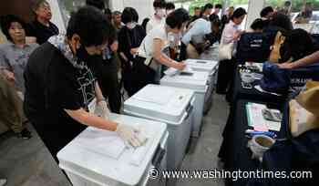 Korea's out-of-power conservatives rage, rally over weekend ballot shortage fiasco