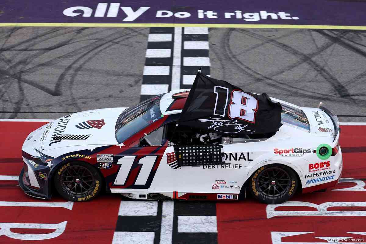 Denny Hamlin wanted to honor Kyle Busch's full history with Michigan flag