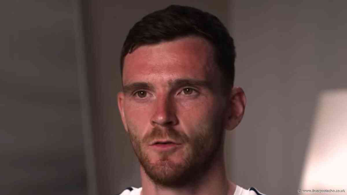 Andy Robertson sent emotional Liverpool message by Diogo Jota's wife ahead of World Cup