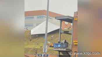 Multiple people injured after tent blows over at West Virginia ball park