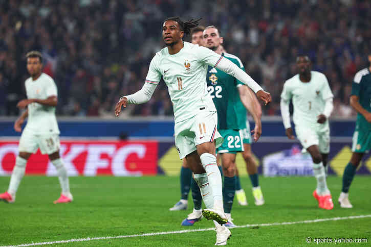 Olise at the double for France against Northern Ireland 🔥