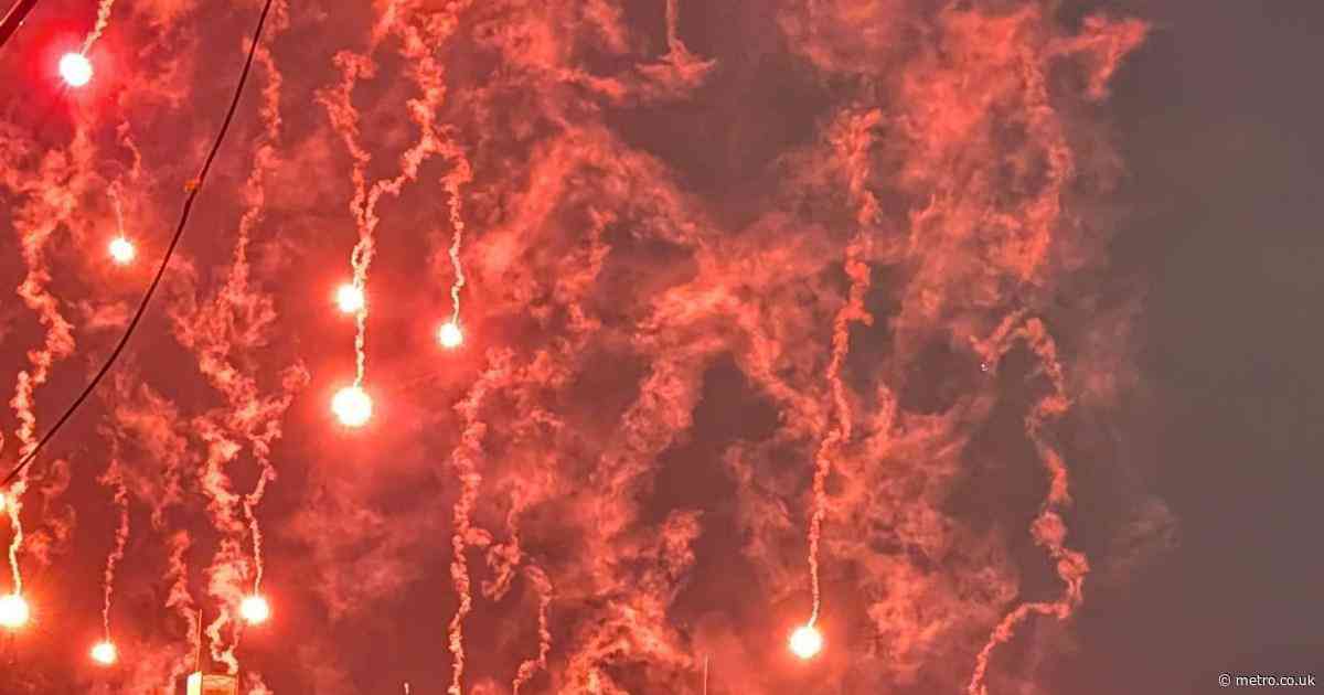 Red flares wreak fiery carnage leaving Londoners feeling like they are living in a ‘warzone’