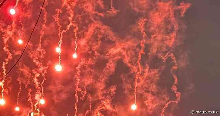 Red flares wreak fiery carnage leaving Londoners feeling like they are living in a ‘warzone’