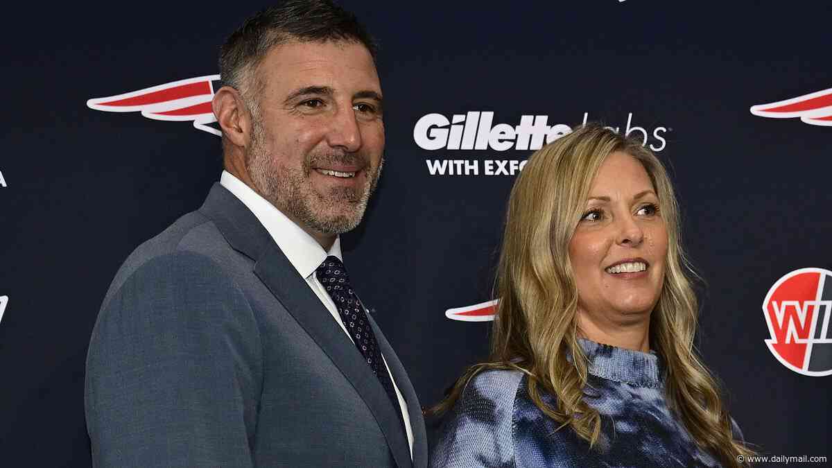 Mike Vrabel and wife Jen put on united front for son's engagement... after Patriots coach sought counseling over Dianna Russini affair scandal
