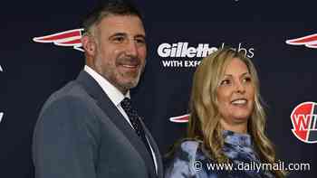 Mike Vrabel and wife Jen put on united front for son's engagement... after Patriots coach sought counseling over Dianna Russini affair scandal