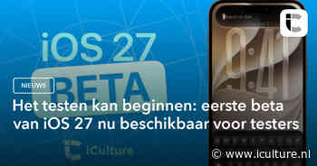 Het testen kan beginnen: eerste beta van iOS 27 nu beschikbaar voor testers