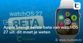 Apple brengt eerste beta van watchOS 27 uit: dit moet je weten