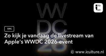 Zo kijk je vandaag de livestream van Apple’s WWDC 2026-event