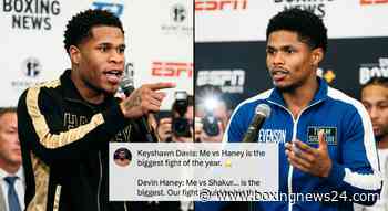 Devin Haney Revives Shakur Stevenson Fight Talk With Response To Keyshawn Davis