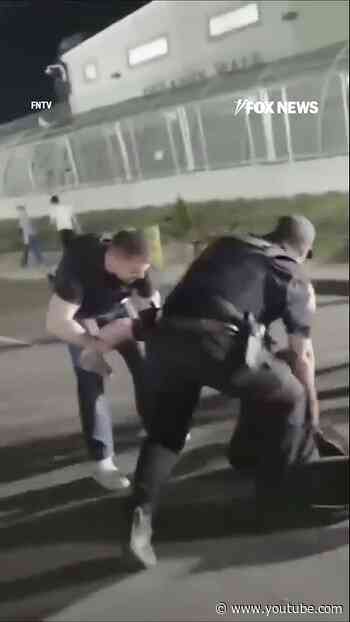 Protesters CLASH with police outside ICE facility #foxnews #news #shorts #police #protest