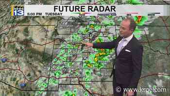Isolated storm chances continue in parts of New Mexico through Tuesday