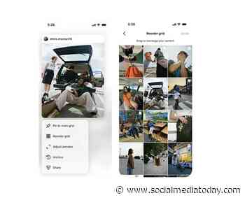 Instagram releases profile grid rearranging