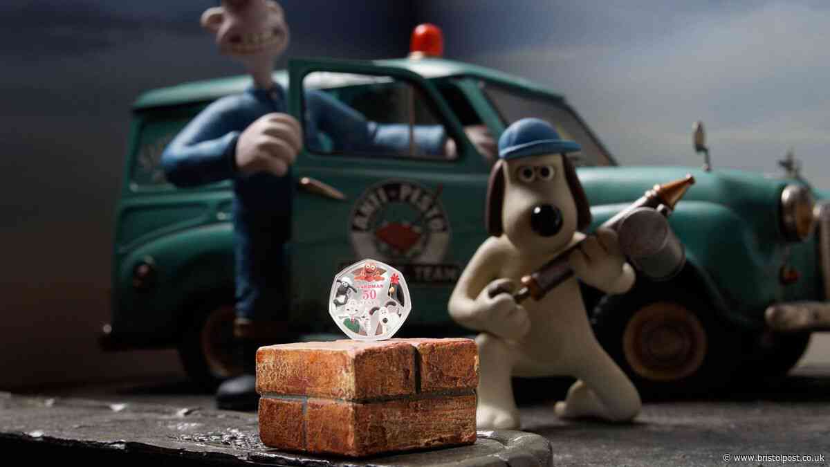 Cracking news Gromit! New Royal Mint 50p coin celebrates 50 years of Aardman