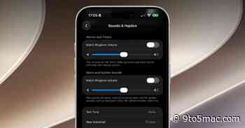 iOS 27 adds independent volume settings for alarms and timers, and for alerts and system sounds