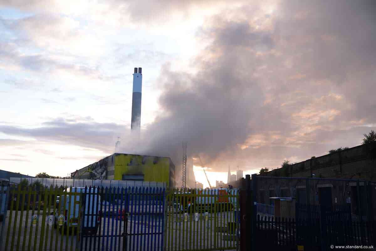 Recycling centre fire brought under control