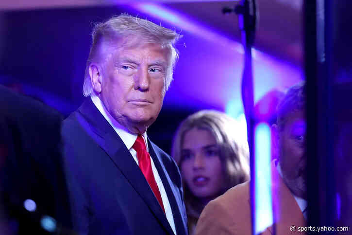 Donald Trump booed at Madison Square Garden as he makes history as first sitting president to attend NBA Finals game