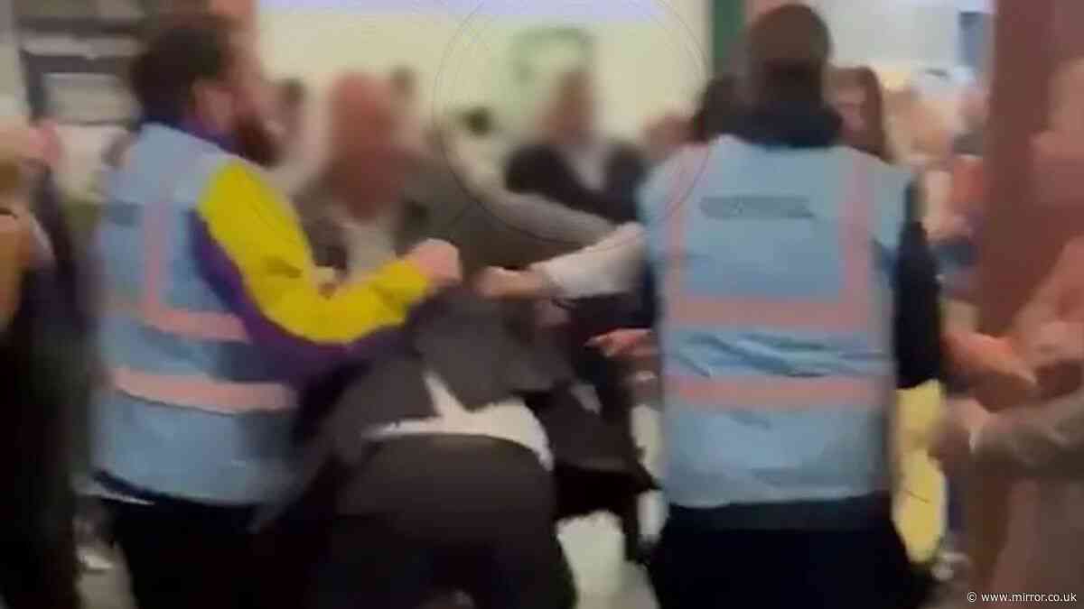 Six arrested after 'brawl' at Epsom Races as ugly scenes captured on video