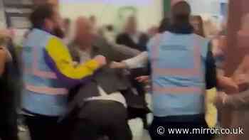 Six arrested after 'brawl' at Epsom Races as ugly scenes captured on video
