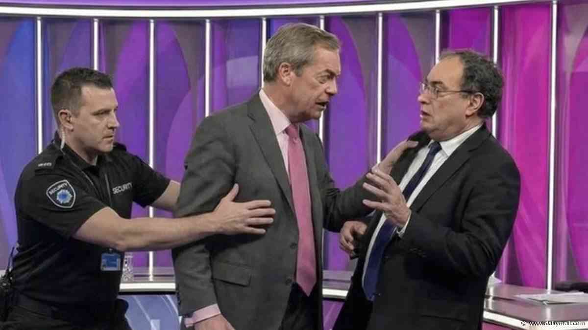 'I would never take it that far!' Nigel Farage responds to 'bizarre' AI deepfakes of him fighting Bank of England chief Andrew Bailey on BBC Question Time set