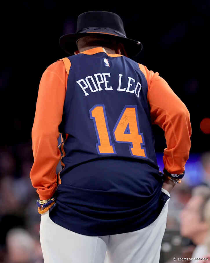 Spike Lee calls in heavenly help for Knicks NBA Finals run with Pope jersey