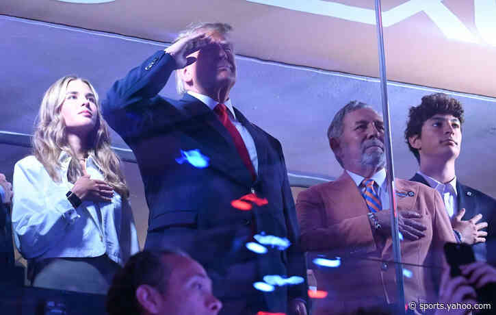 Donald Trump booed heavily during NBA Finals national anthem at MSG