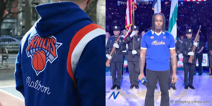 Avery Wilson Wins the Anthem, Wearing a Sold-Out Malbon x Knicks Polo