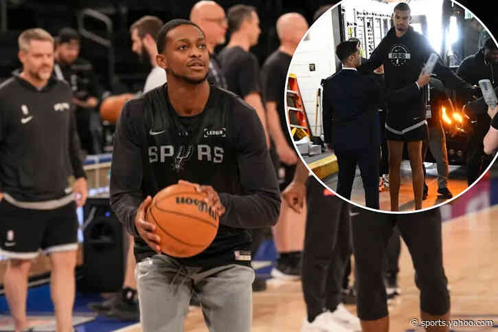 Garden security for Trump’s Game 3 attendance irks Spurs’ De’Aaron Fox