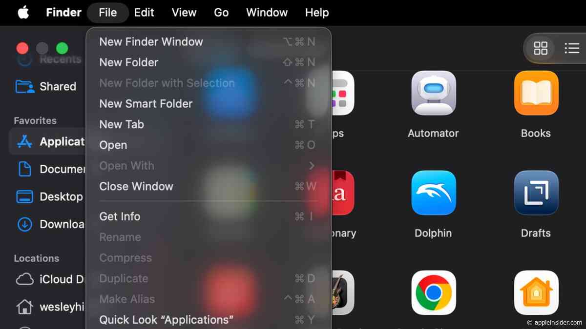 macOS Golden Gate menus revert to having no icons by each item, as it should be