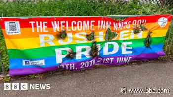 Pride organiser devastated replacement sign burnt