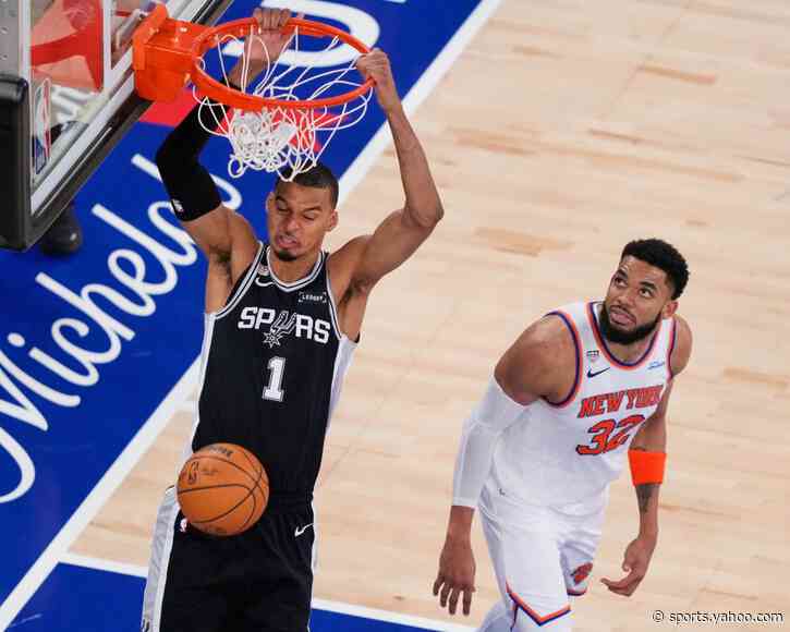 NBA finals: Wembanyama silences Garden’s party as Spurs beat Knicks in Game 3