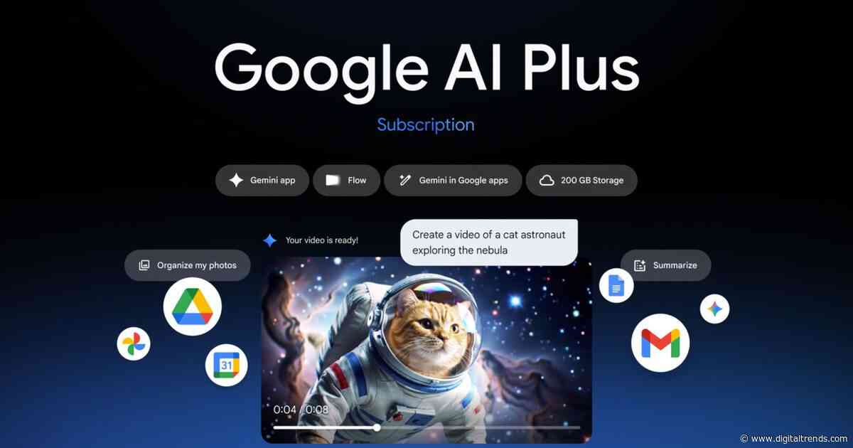 Google AI Plus drops to $4.99 a month and doubles your storage