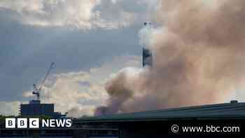 Recycling centre fire causes rail disruption in London