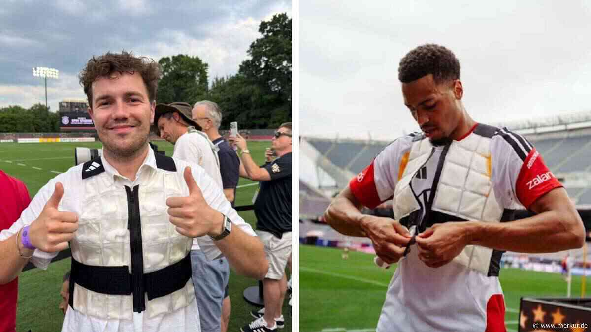 Absolut Fussball testet die DFB-Kühlweste