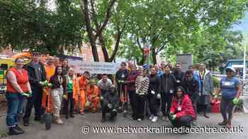 Team Euston refreshes station garden for World Environment Day