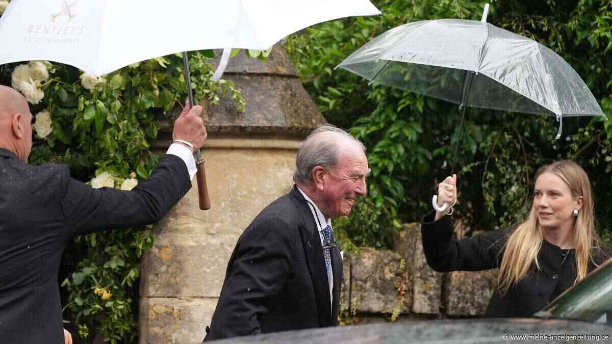 Seltenes Ereignis: Kapitän Mark Phillips erscheint mit Begleitung bei Peters Hochzeit