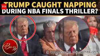 Donald Trump Appears To Doze Off During Knicks-Spurs NBA Finals Game At MSG