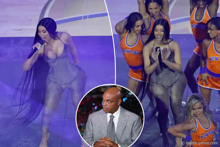 Charles Barkley, ‘Inside the NBA’ crew drool over Cardi B during halftime of Game 3