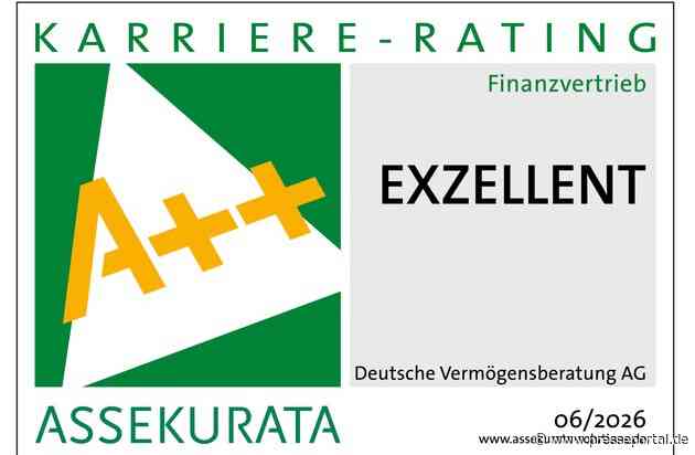 Zum 19. Mal in Folge exzellent: DVAG erneut mit Bestnote im Assekurata-Karriere-Rating