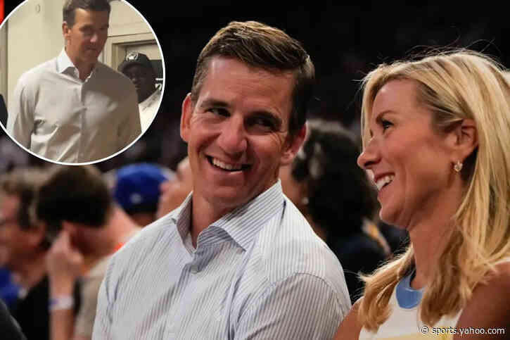 Eli Manning takes wife for NBA Finals Game 3 date night at MSG