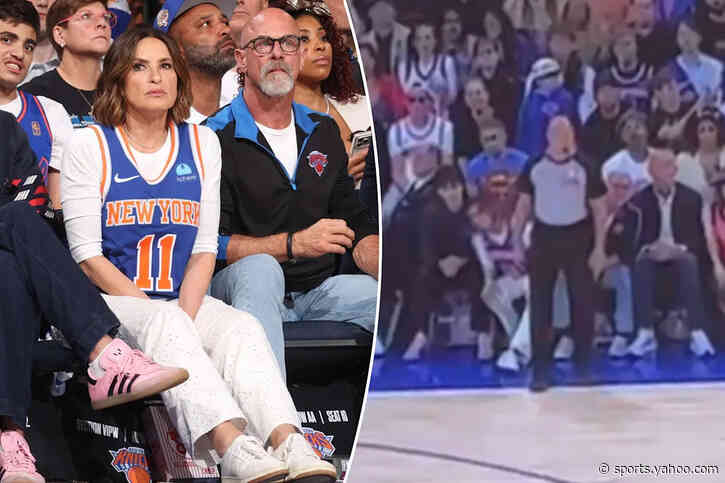 ‘Law & Order: SVU’ star Mariska Hargitay’s expensive Knicks celebrity row seat blocked by ref