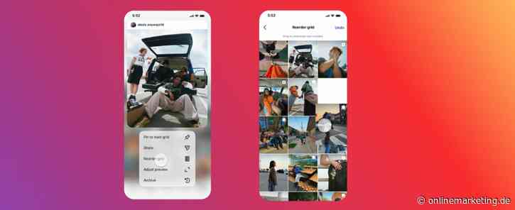 Reorder Your Grid auf Instagram ist endlich da