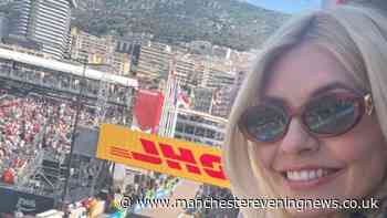 Holly Willoughby addresses Kim Kardashian after being shoved out of the way live on Sky Sports at Monaco GP