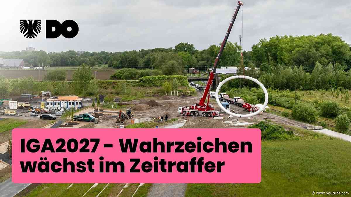 Ein neues Wahrzeichen wächst im Zeitraffer. 🏗️☁️