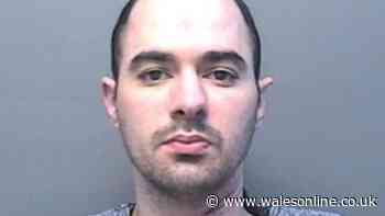 He set fire to his cousin's flat before walking into a busy shop and pulling out a knife